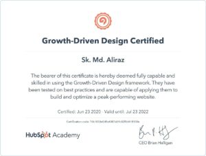 Growth-Driven Design Certification